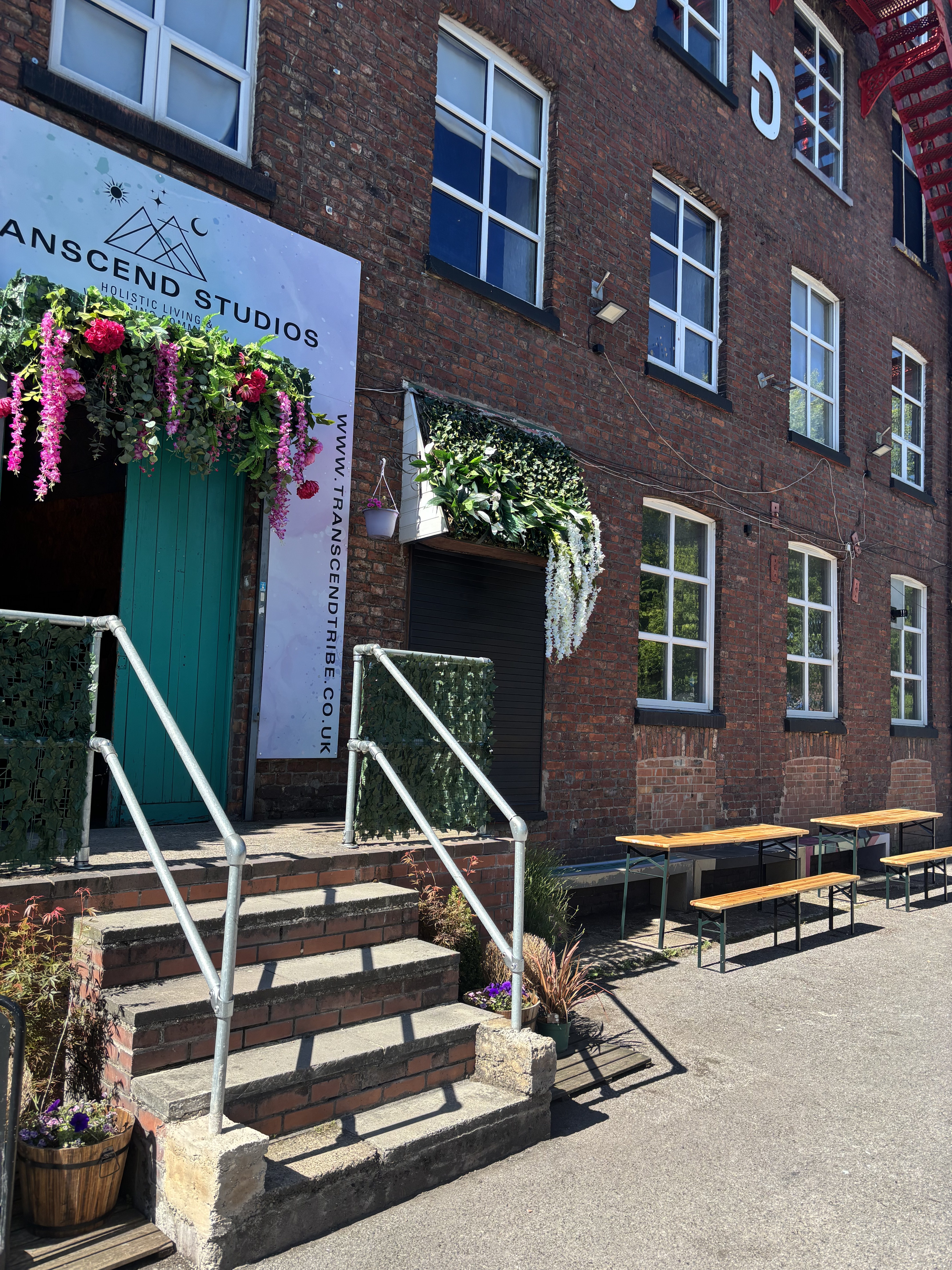 The front of Transcend Studios at Bridgewater Mill, Eccles