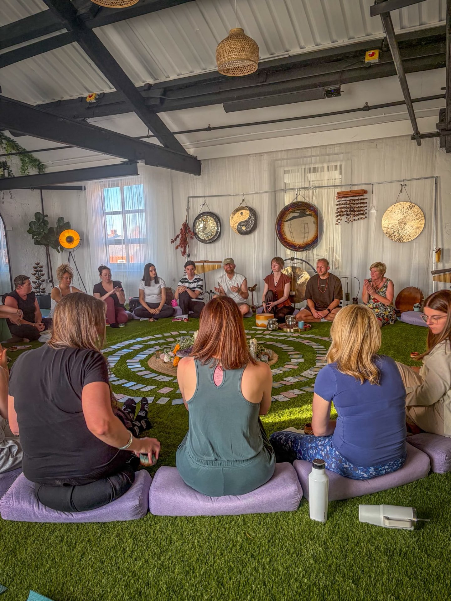 A gong and sound circle gathering