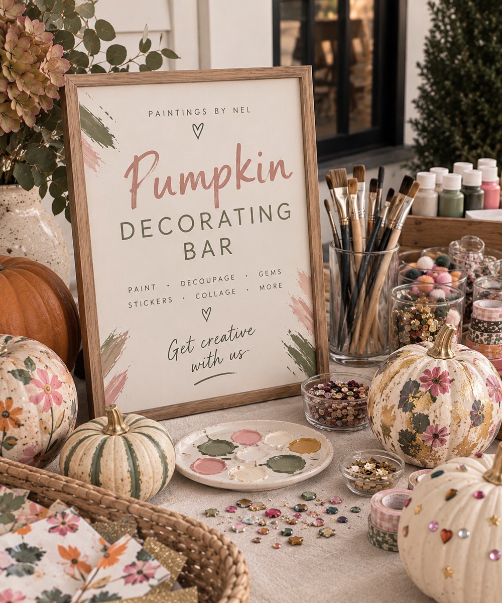 Ceramic Pumpkin Decorating Bar at The Hive, Transcend Studios, Eccles